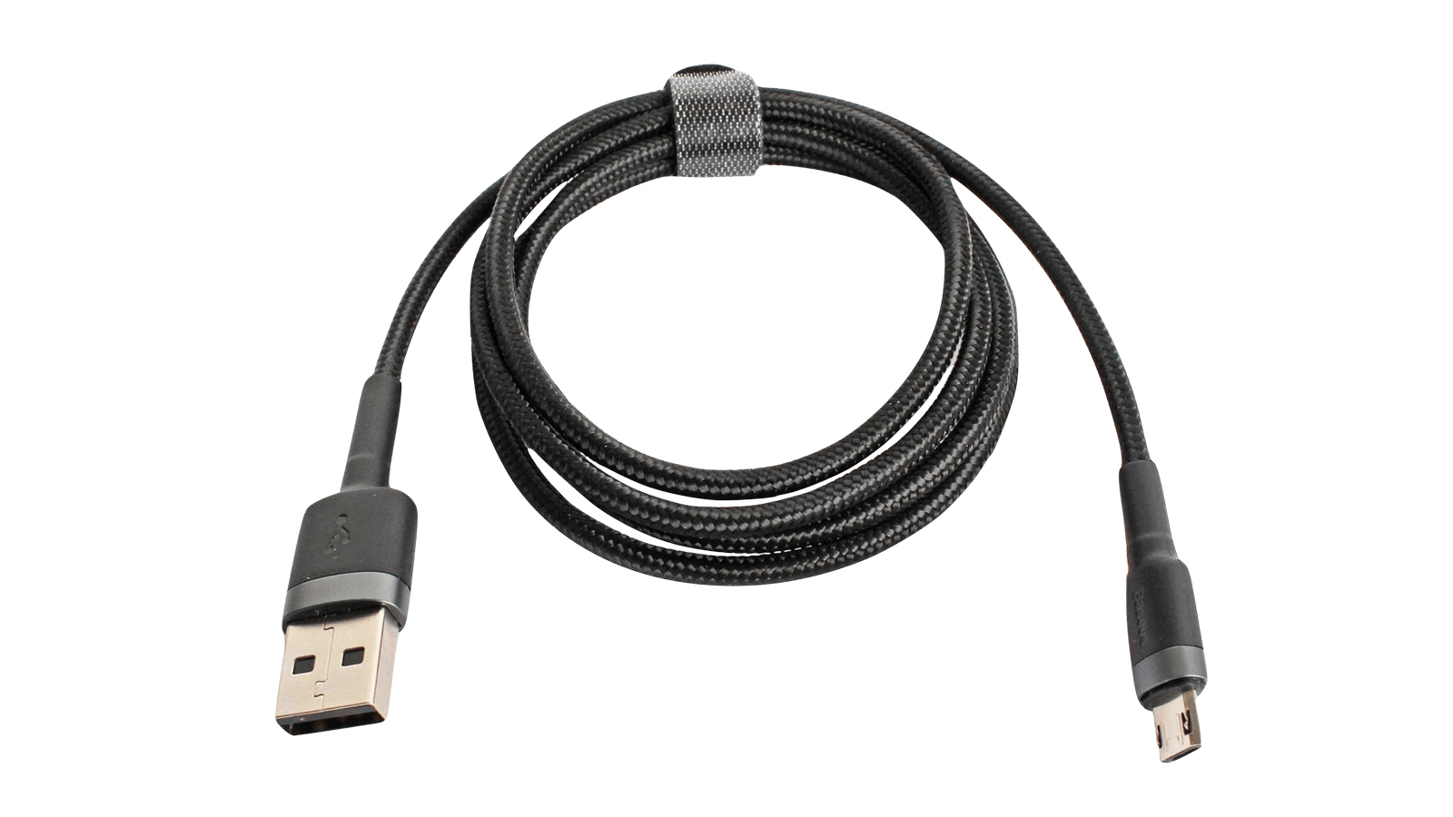 Кабель зарядный USB Baseus Micro 2.4A 1m gray/bl фотография №1
