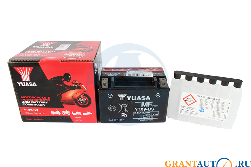 Мотоаккумулятор YUASA YTX9-BS фотография №1