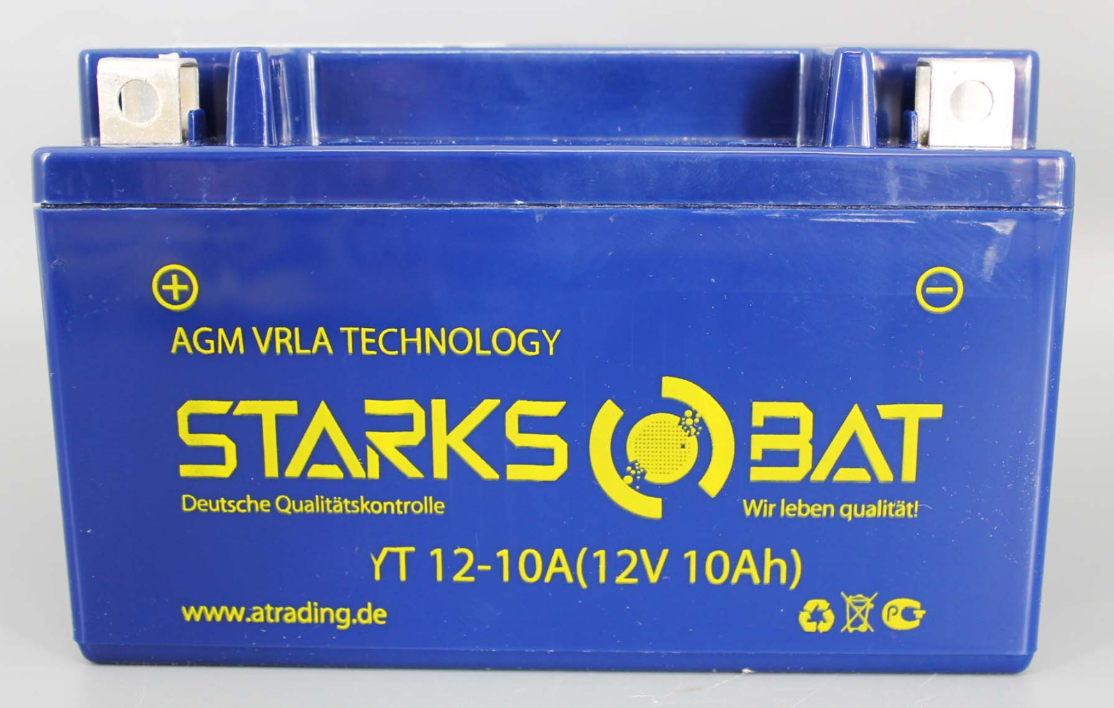 Аккумуляторная батарея STARKSBAT YT 12-10A YTZ10S 6СТ10 фотография №1