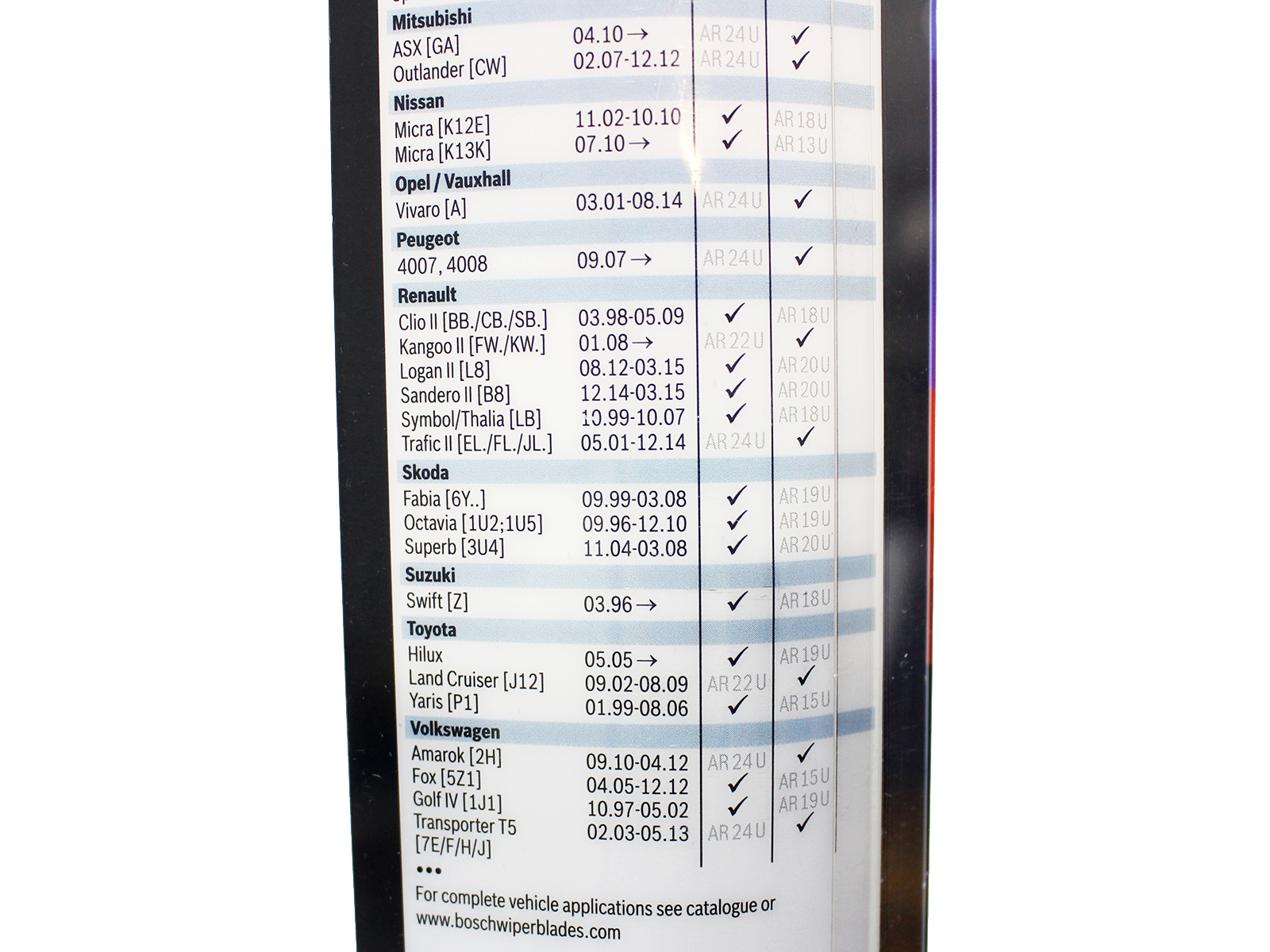 Щетка стеклоочистителя BOSCH 3397008536 AR21U 530мм фотография №6 Щетка стеклоочистителя BOSCH 3397008536 AR21U 530мм фотография №6