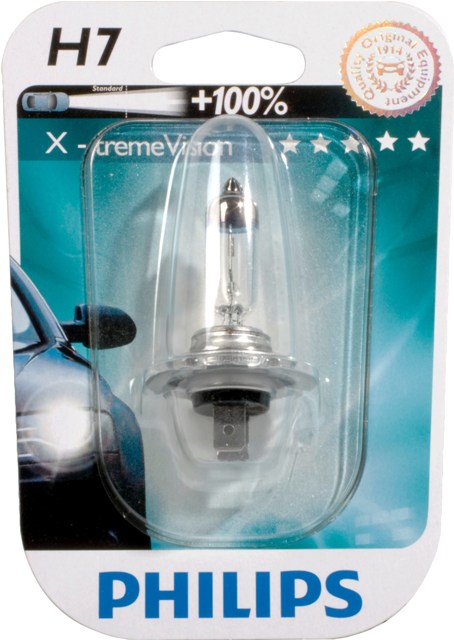 Лампа 12Vx55W H7 +100% PHILIPS X-TREME VISION