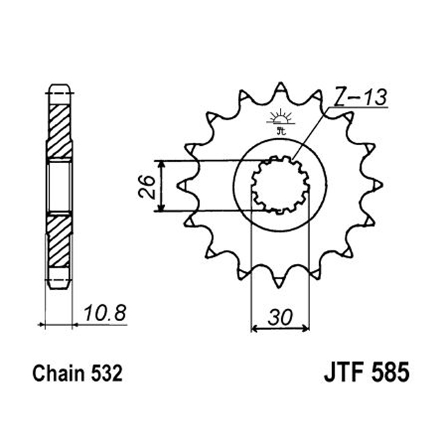 Звезда ведущая JTF585.17 фотография №1