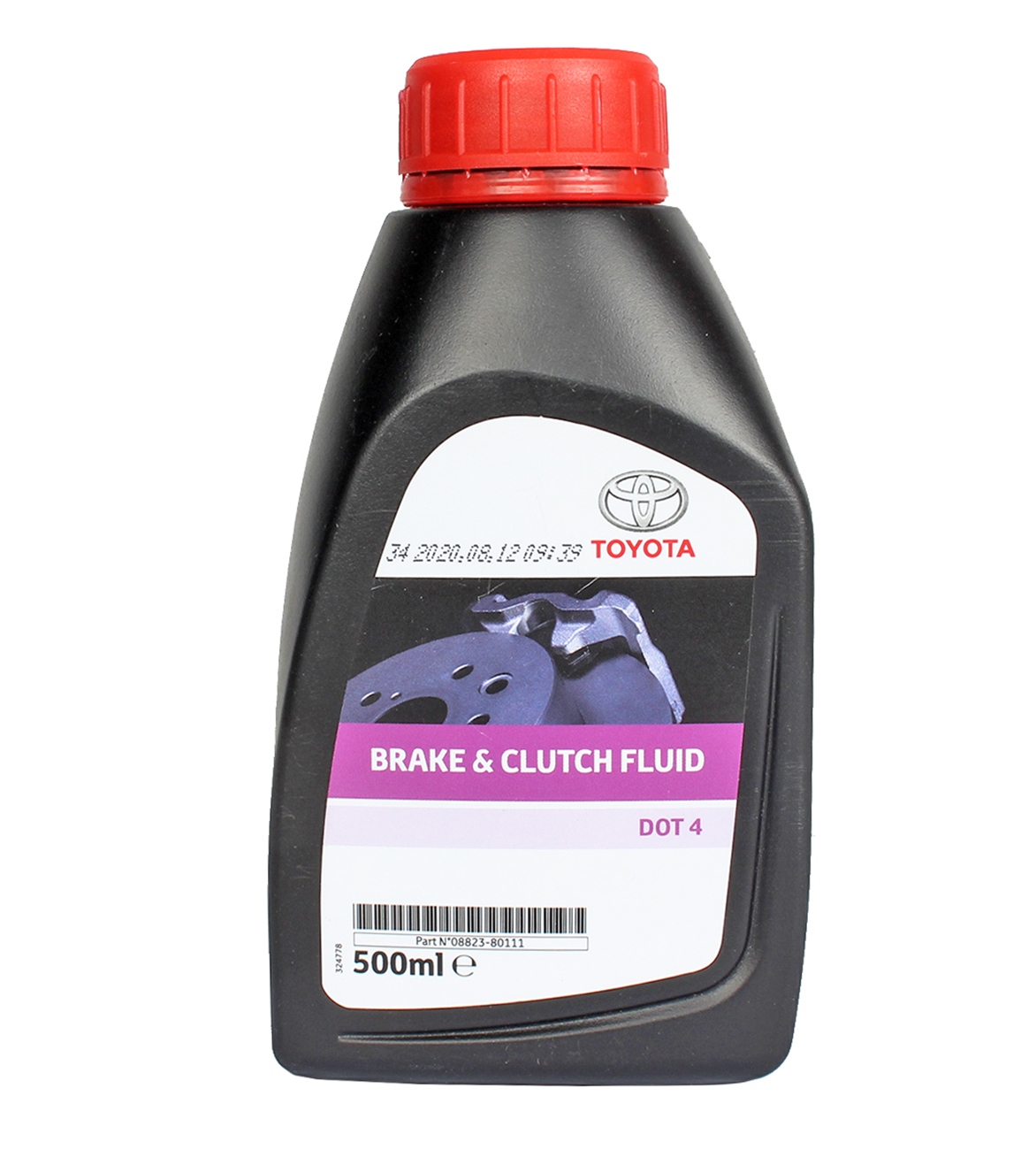 Жидкость тормозная TOYOTA 08823-80111 DOT-4 0.5л фотография №1