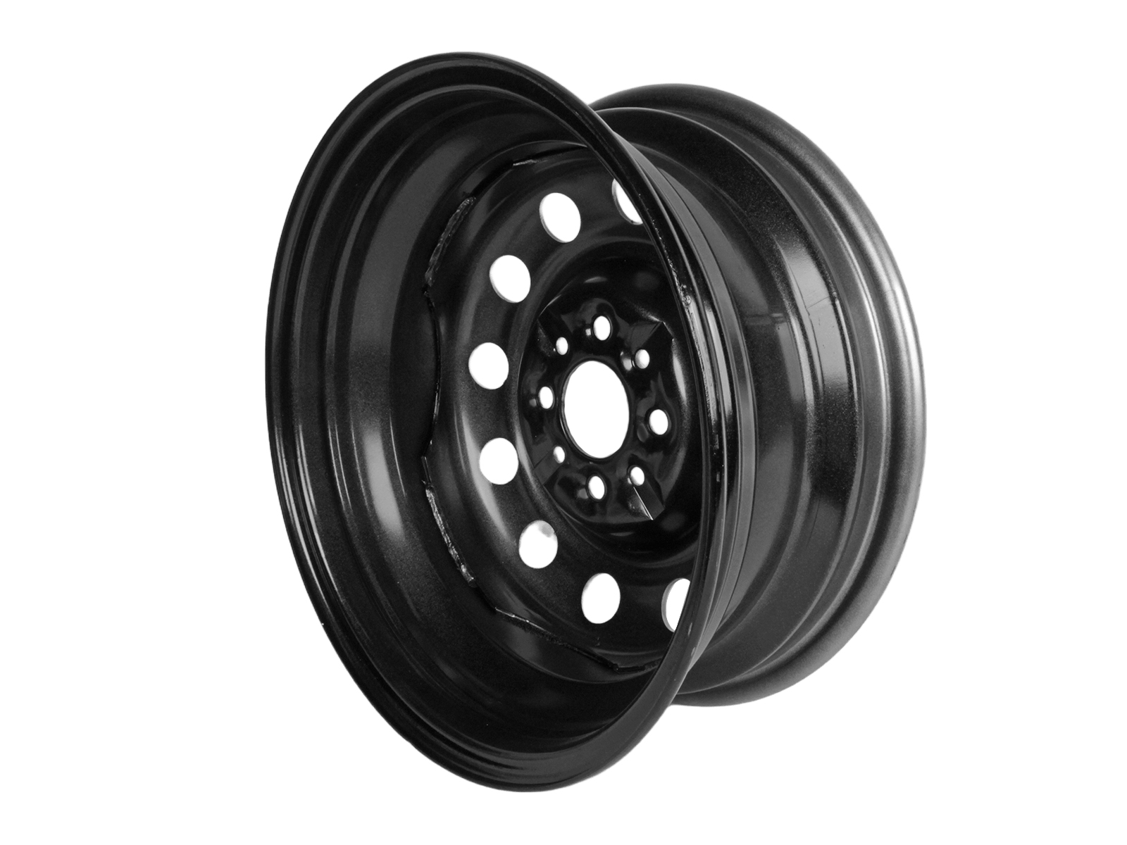 Диск колеса ВАЗ-10 R14х5.5 штампованный серебро 1 штука ТЗСК фотография №4