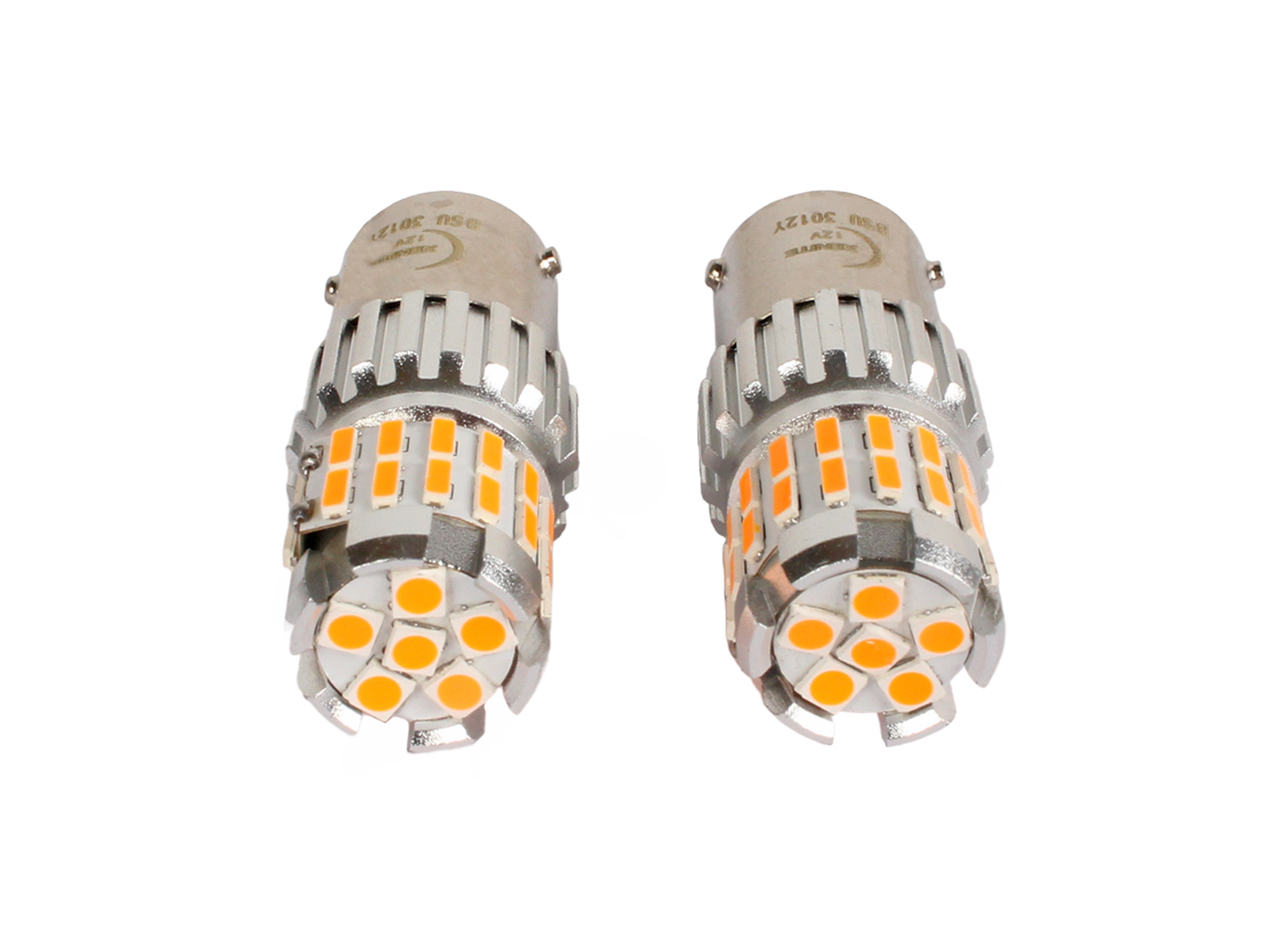 Лампа XENITE BS7811 (PY21W/1156) ПТФ/ДХО 12V диодная оранжевая комплект фотография №1