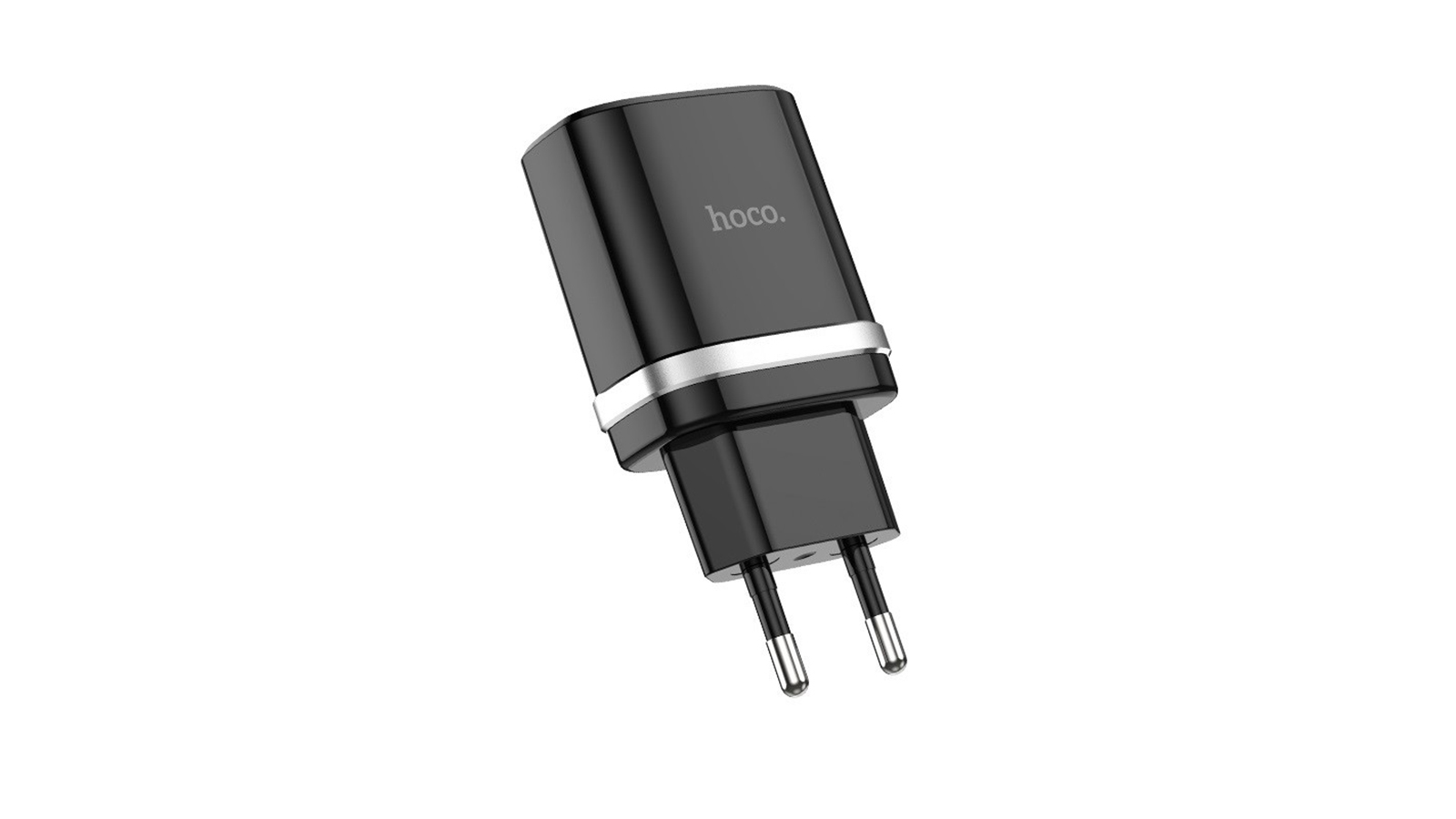 Зарядное устройство сетевое Hoco C12Q USB black фотография №1