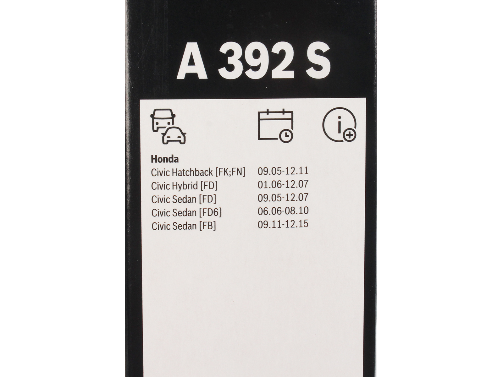 Щетка стеклоочистителя BOSCH 3397007392 A392S комплект фотография №5