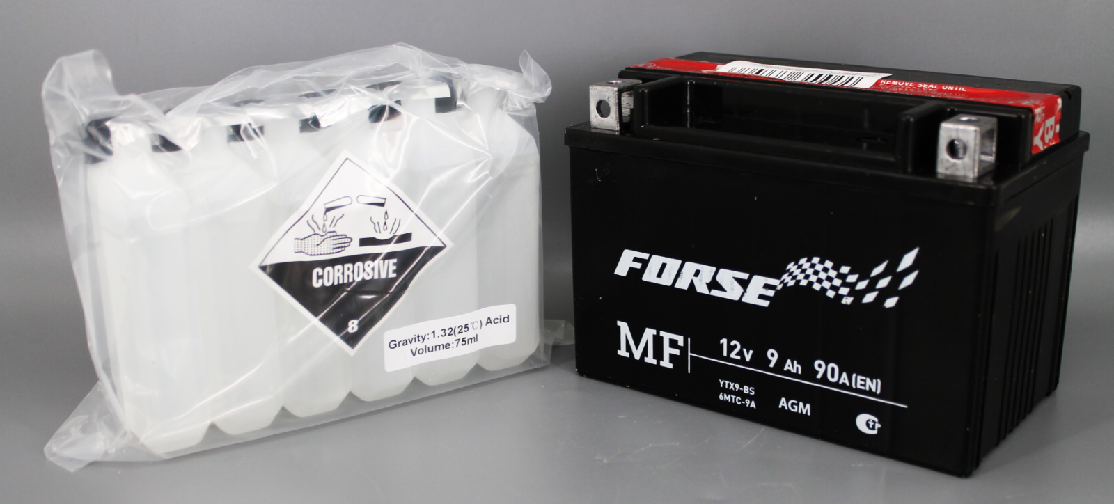 Аккумуляторная батарея FORSE мото YTX9-BS 6СТ9 фотография №1