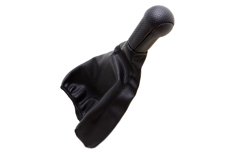 Ручка на рычаг КПП ВАЗ-2115 чёрная с чехлом сфера кожзам АВТОБРА фотография №1