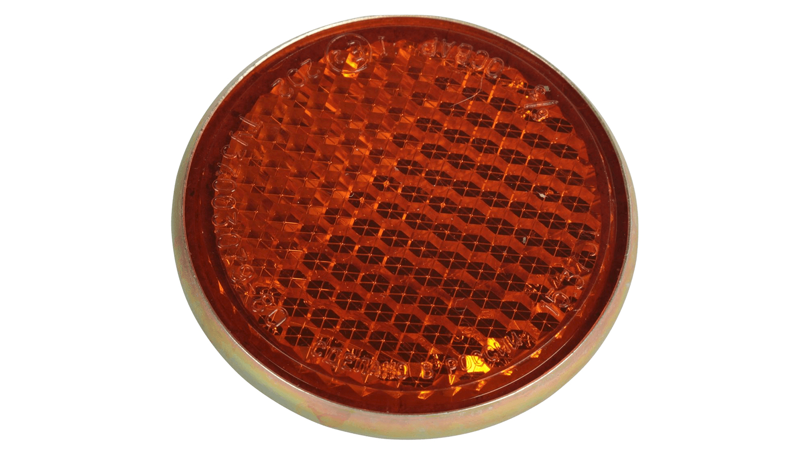 Катафот круглый оранжевый ОСВАР 15.3731-01 фотография №1