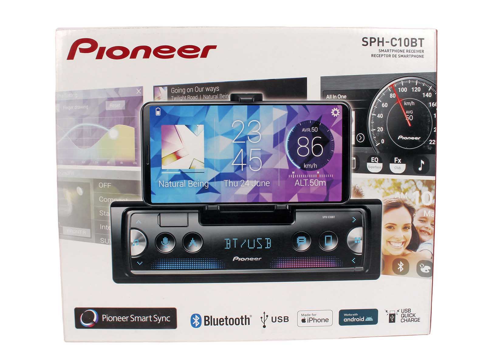 MP3-рессивер автомобильный PIONEER SPH-C10BT фотография №6