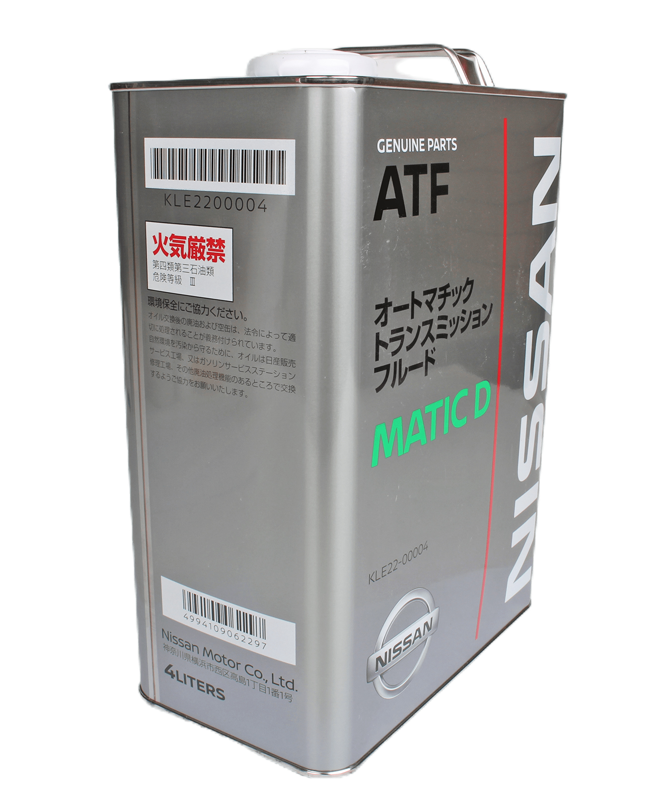 Жидкость АКПП NISSAN 4л. KLE22-00004 MATIC D фотография №2