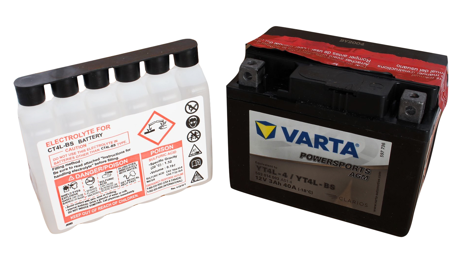 Аккумуляторная батарея VARTA гелевая YT4L-BS 6СТ3 503 014 003 фотография №1