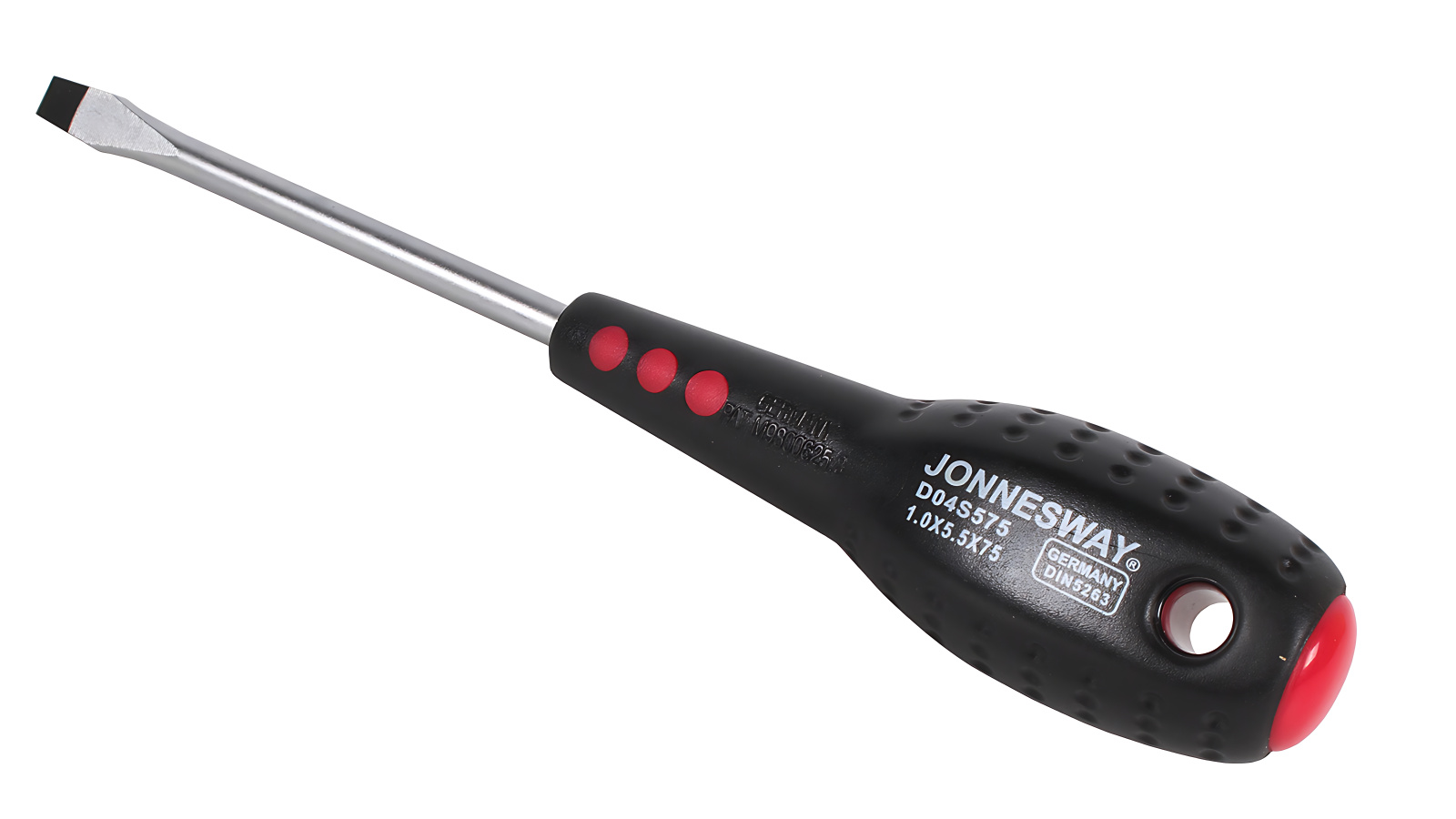 Отвертка JONNESWAY full star шлицевая SL5.5х75 мм фотография №3 Отвертка JONNESWAY full star шлицевая SL5.5х75 мм фотография №3