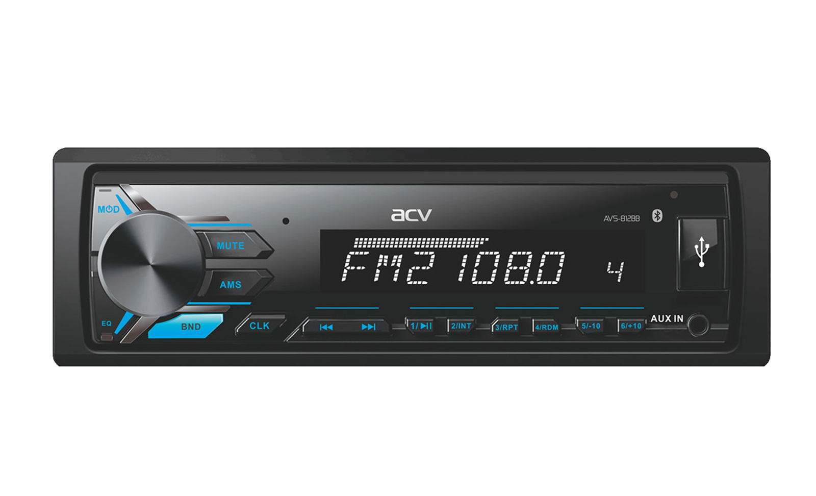 USB-автомагнитола ACV AVS-812BB фотография №1