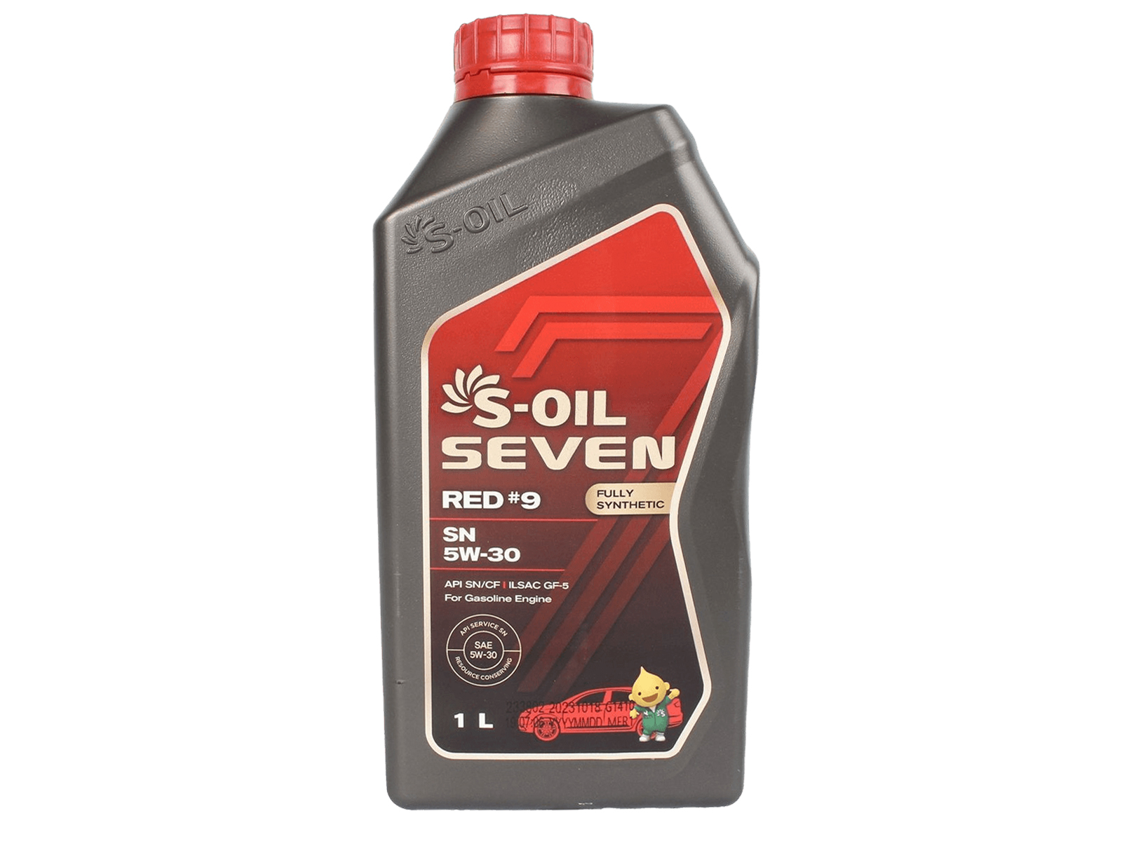 Масло моторное S-OIL SN 5W30 RED 9 1л E107628 фотография №1