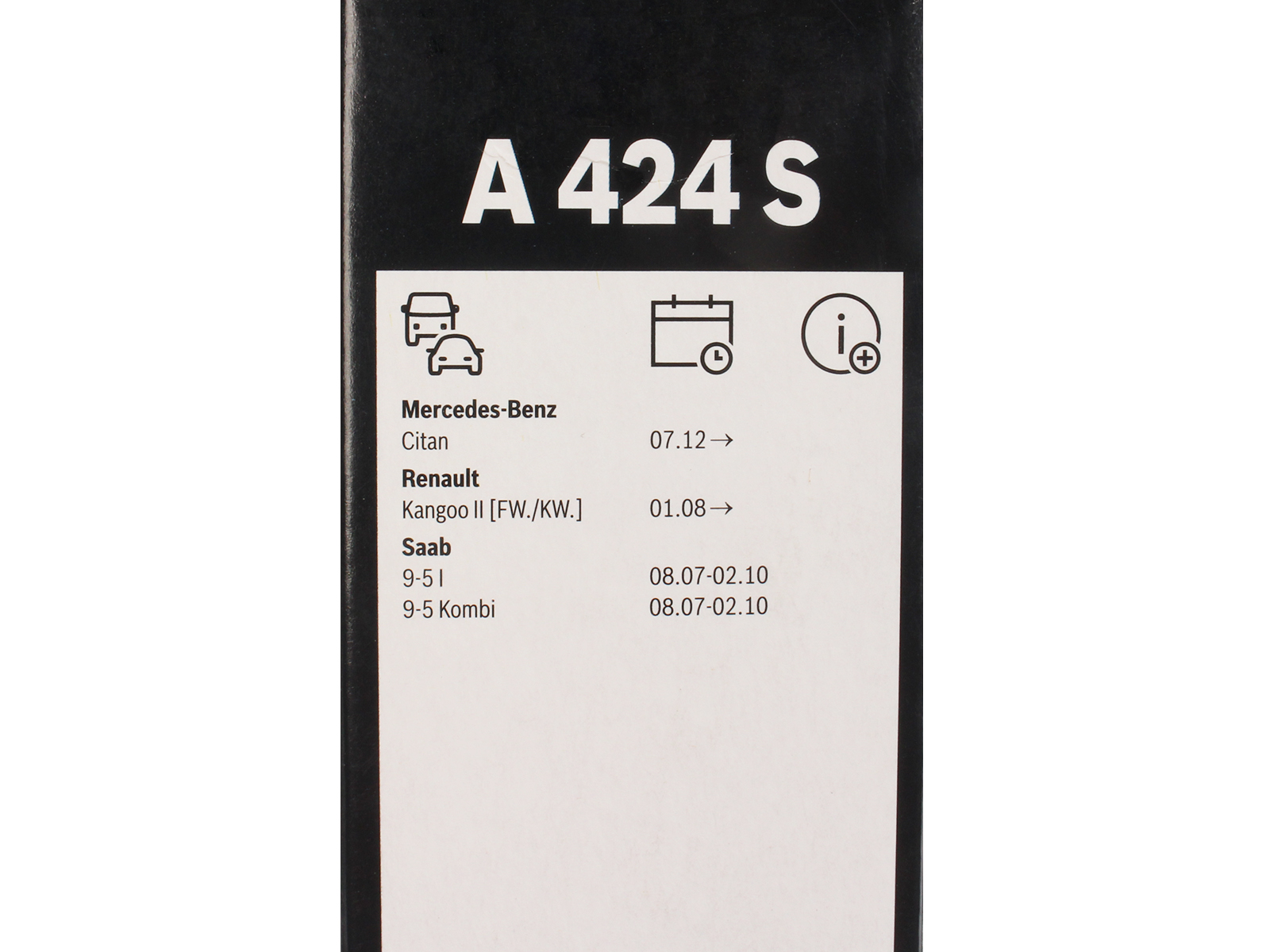 Щетка стеклоочистителя BOSCH 3397007424 A424S комплект фотография №5