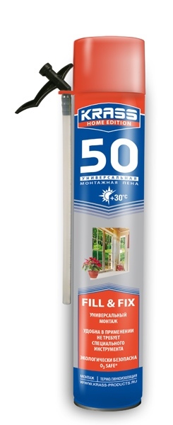 Пена монтажная KRASS Home Edition 50 750мл фотография №1
