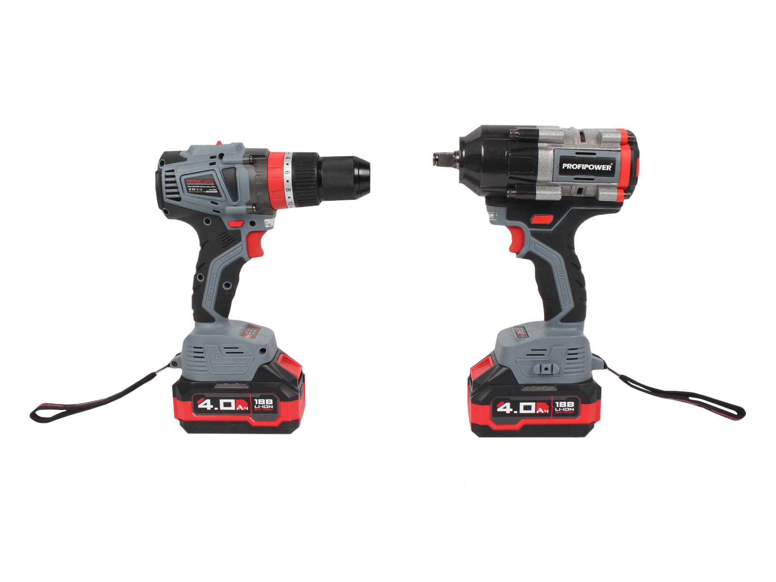 Набор электроинструмента ProfiPower ProfiSet 2С18 (гайковерт, шуруповерт) фотография №2