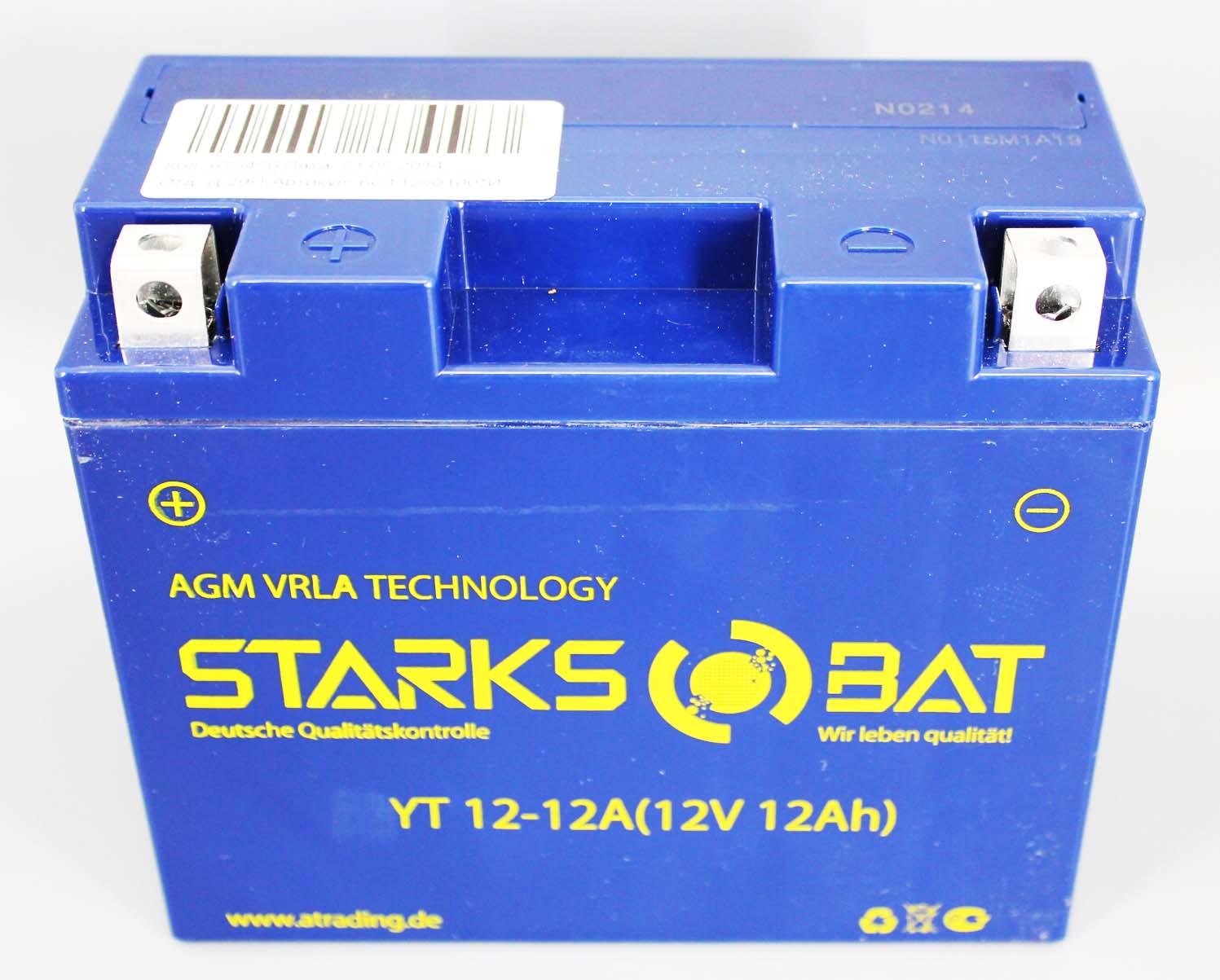 Аккумуляторная батарея STARKSBAT YT 12-12A YT12B-BS 6СТ12 фотография №3