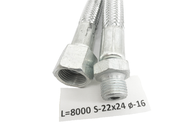 Шланг тормозной КамАЗ-ЕВРО-2 задний в броне гайка-штуцер L-780мм фотография №2