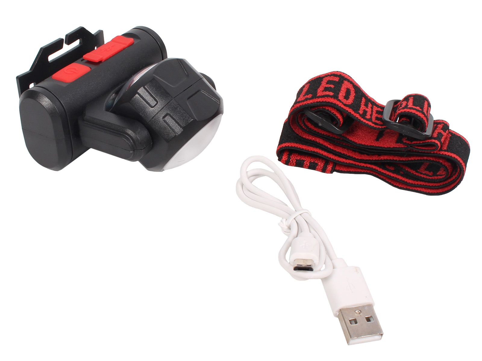 Фонарь налобный светодиодный АКБ USB 2001 фотография №4 Фонарь налобный светодиодный АКБ USB 2001 фотография №4
