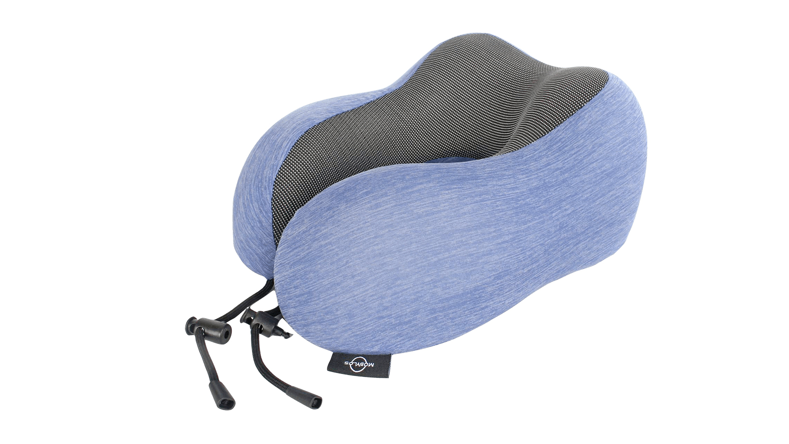 Подушка на шею с эффектом памяти синяя фотография №2