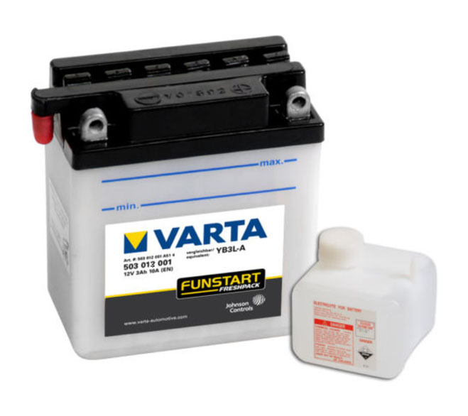Аккумуляторная батарея VARTA гелевая YB3L-B 6СТ3 * 503 013 001 фотография №1