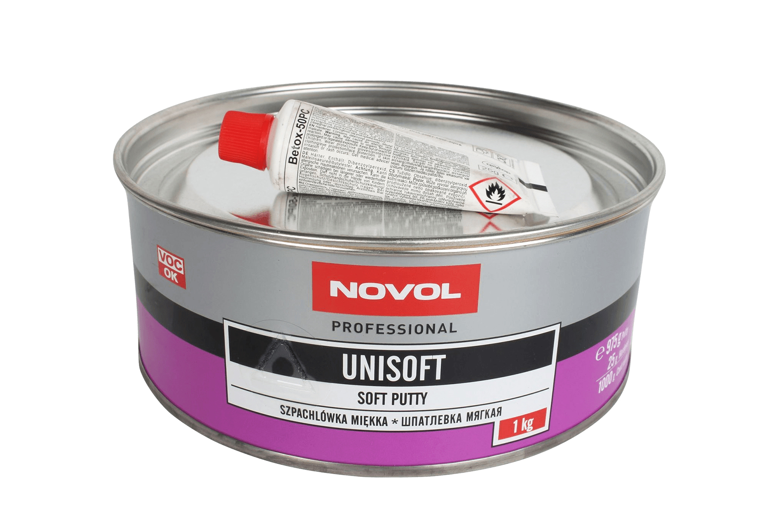 Шпатлевка мягкая UNISOFT 1кг NOVOL фотография №1