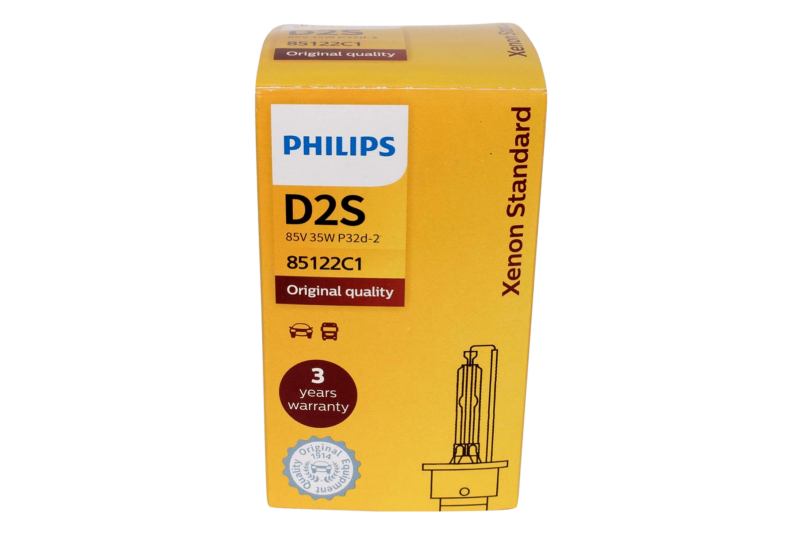 Лампа ксеноновая 85V 35W D2S 4300K PHILIPS 1 штука фотография №4
