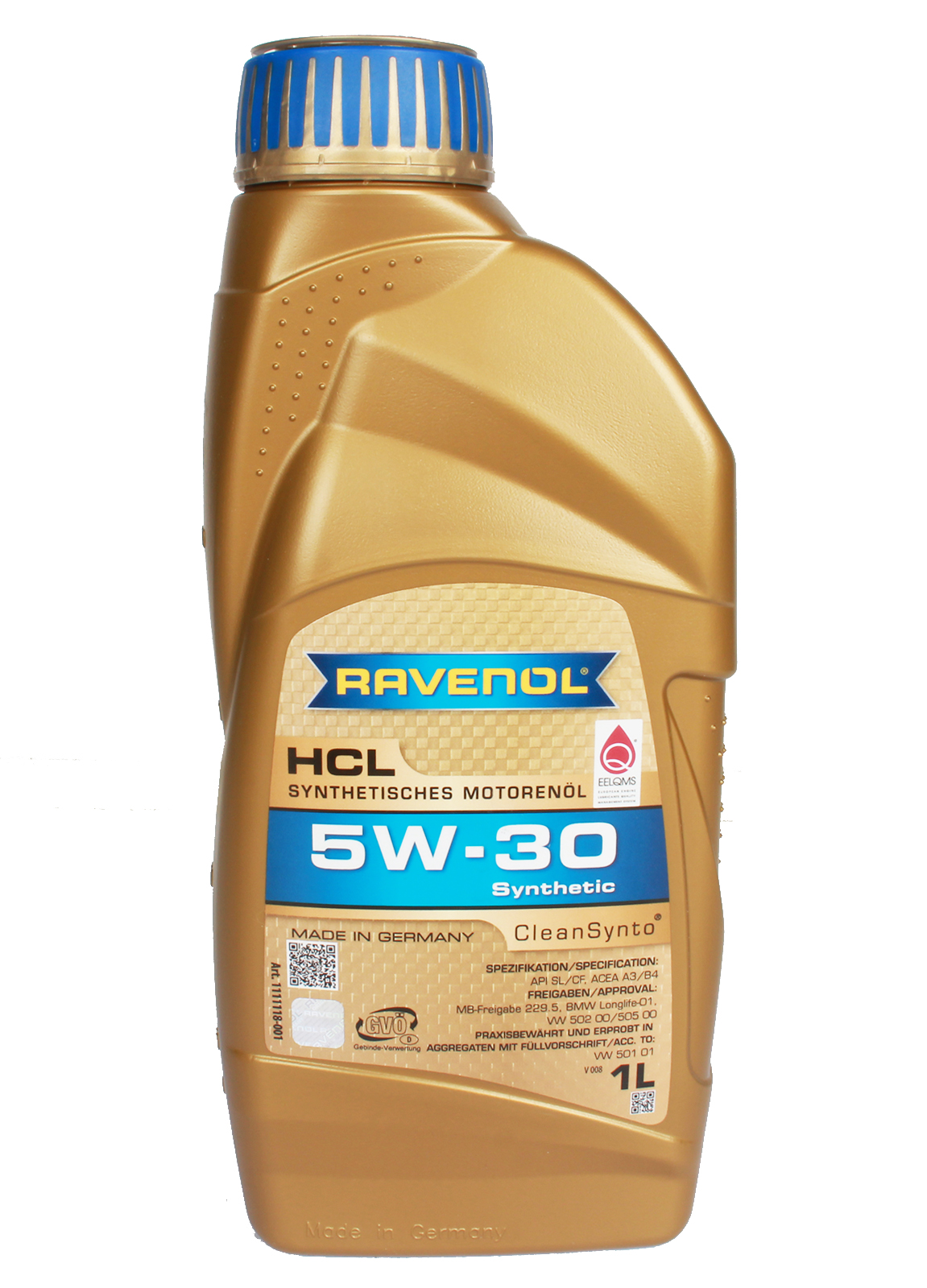 Масло моторное RAVENOL HCL 5W30 1л фотография №1