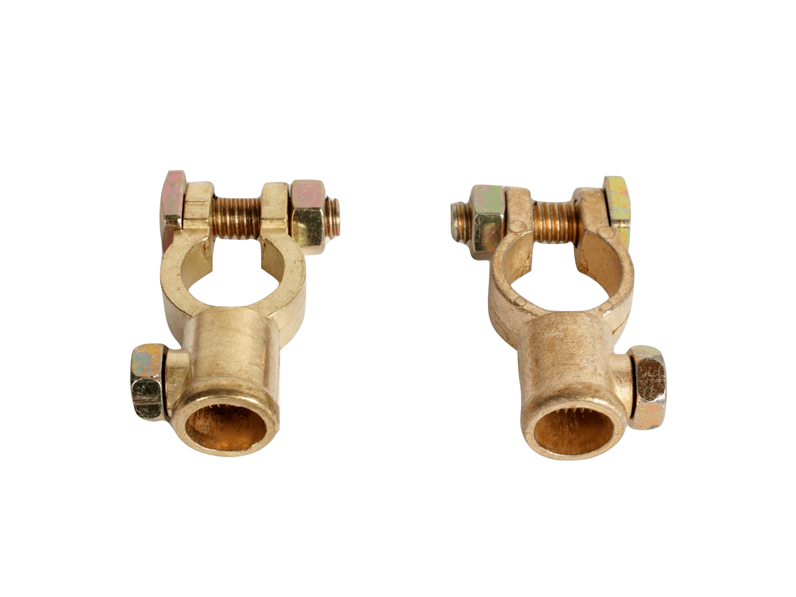 Клемма АКБ латунь (+/-) блистер 2 штуки FK фотография №1