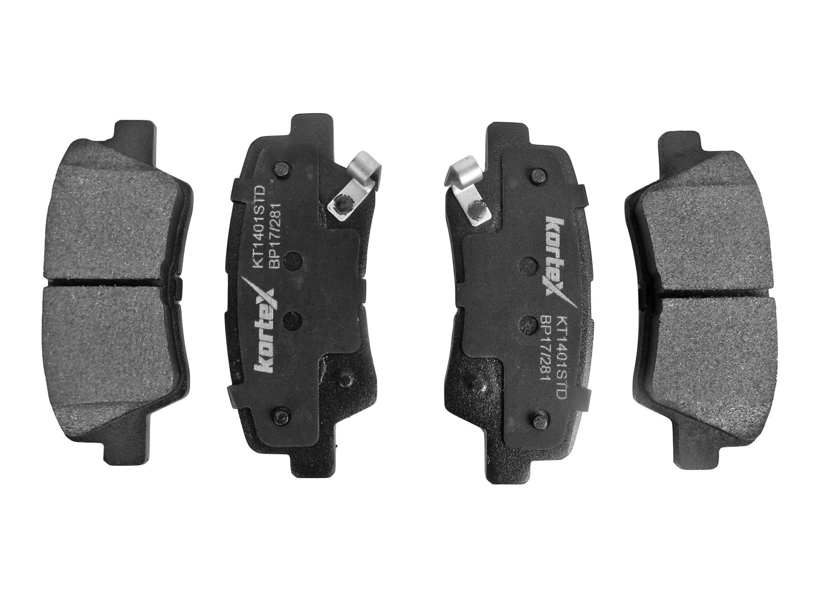Колодки тормозные KORTEX KT1401S/STD задние фотография №1
