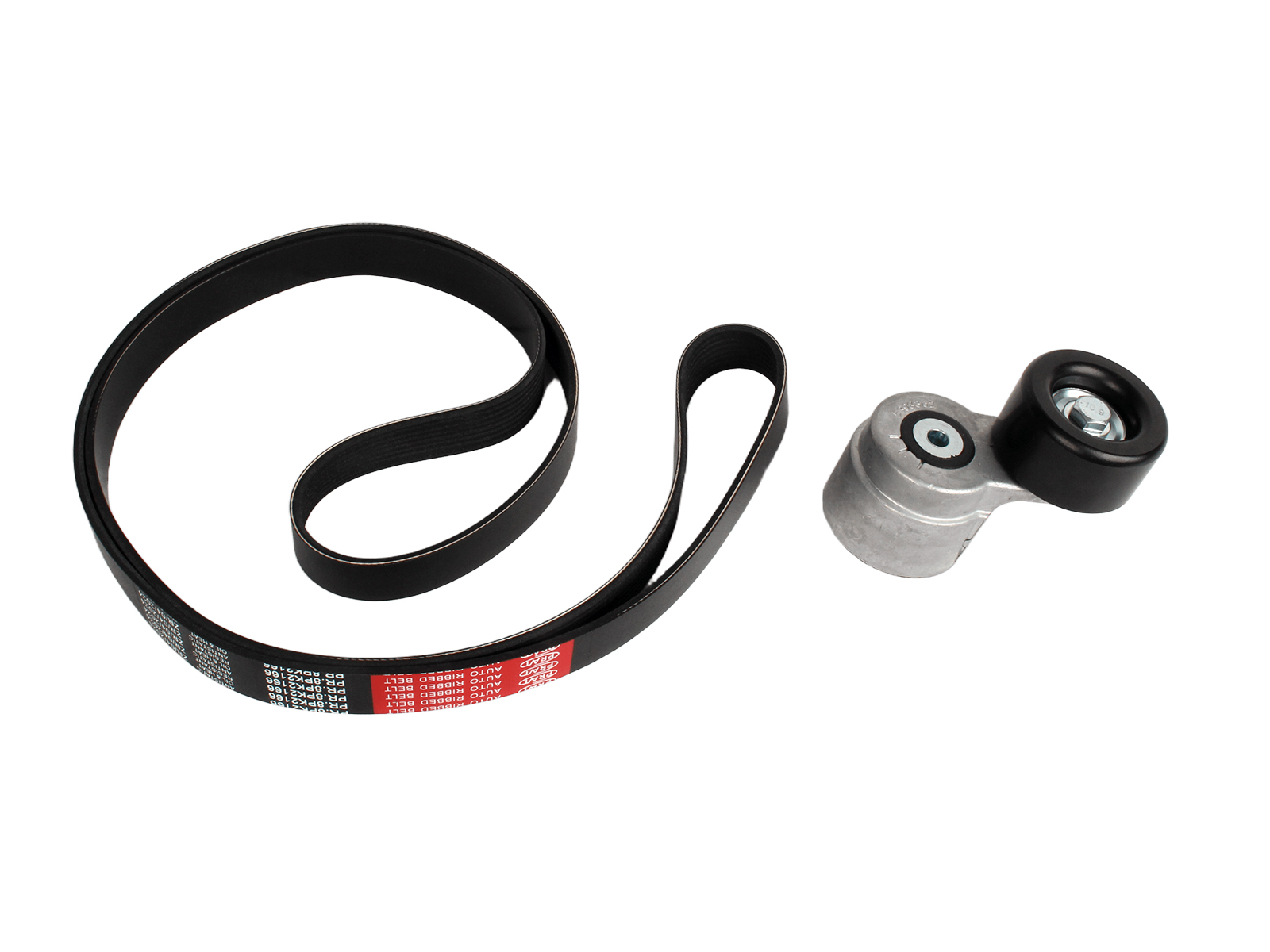 Натяжитель ремня для ГАЗель Next дв.Cummins ЕВРО4 2.8 с ремнем 8PK2166 к-т PRAVT PR.5398362-С фотография №3