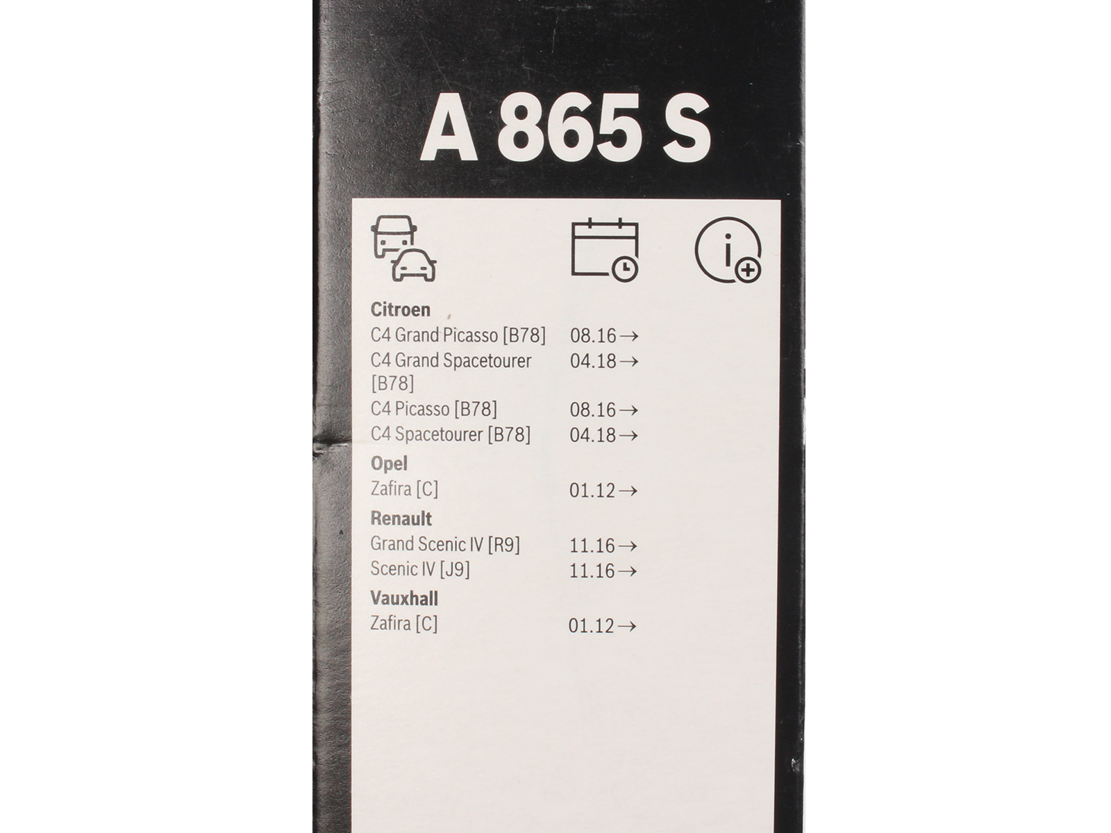 Щетка стеклоочистителя BOSCH 3397007865 A865S комплект фотография №4