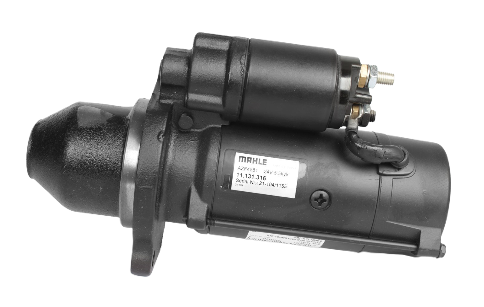 Стартер МАЗ дв.ЯМЗ ЕВРО-2, 5 5кВт zz10 24V фотография №3