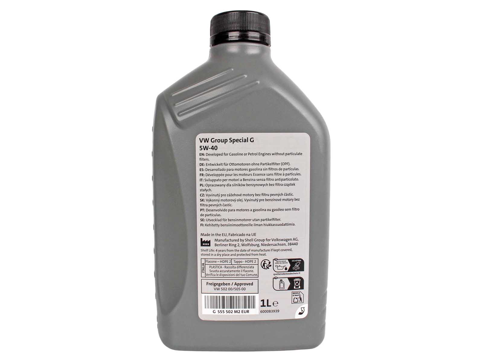 Масло моторное VAG 5W40 1л Special G фотография №2