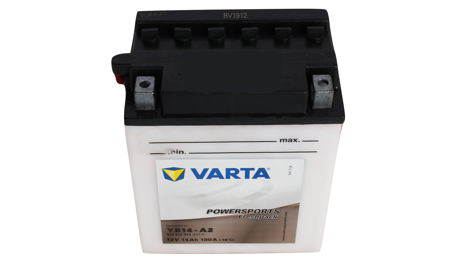 Аккумуляторная батарея VARTA белая YB14-B2 514 014 014 фотография №2