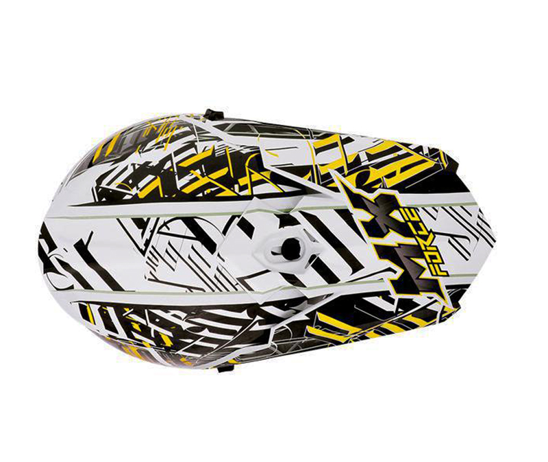 Шлем MX FORCE RACE SHIVER белый/желтый M фотография №3