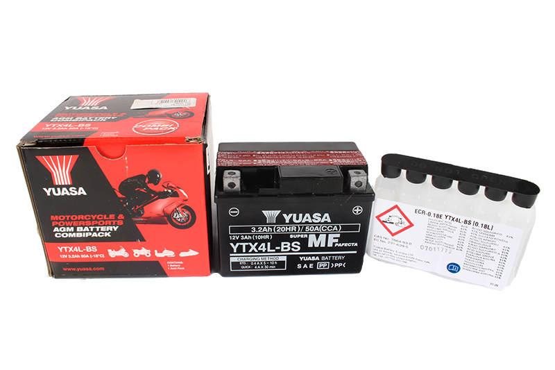 Мотоаккумулятор YUASA YTX4L-BS фотография №2