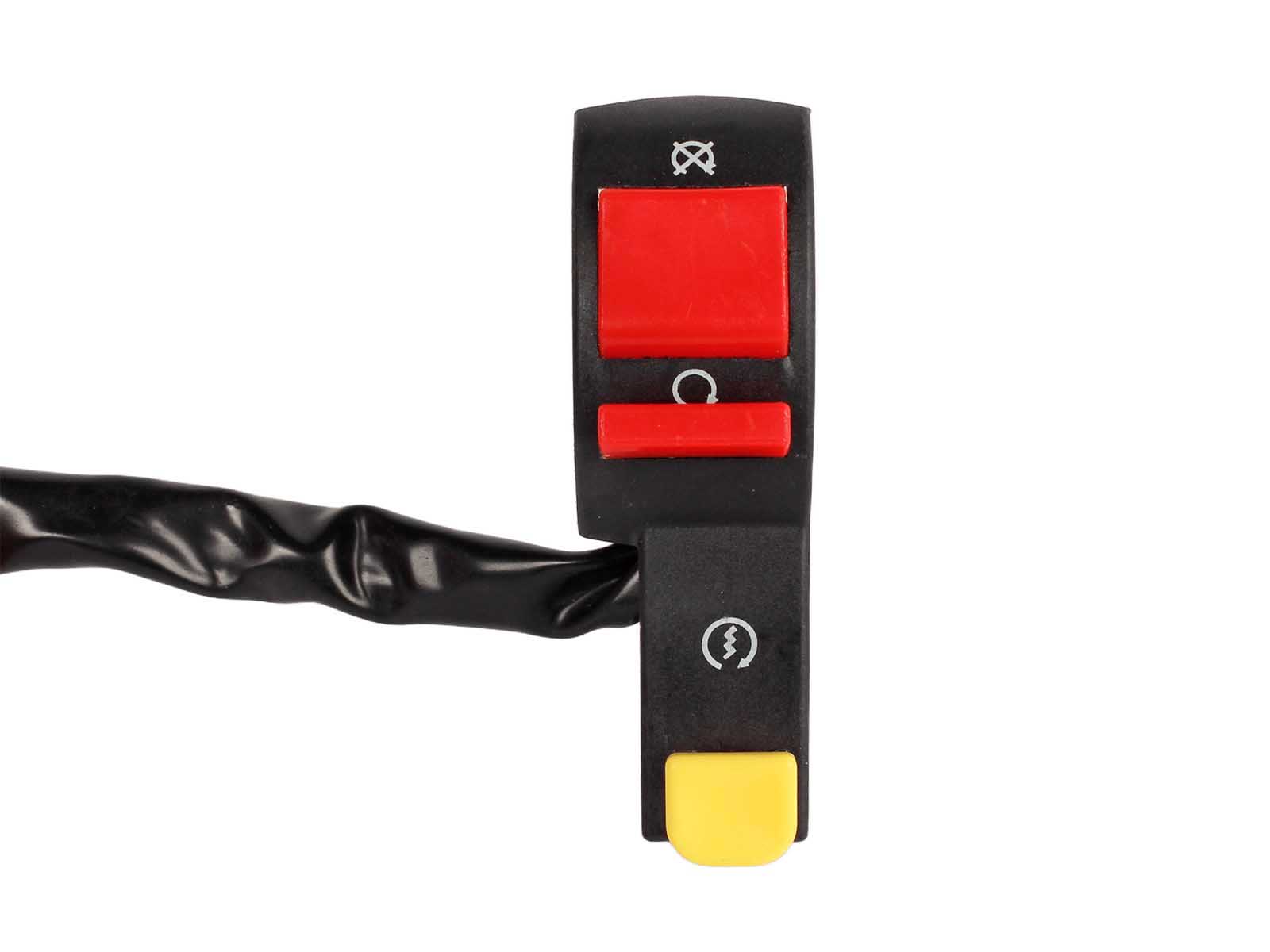 Переключатель руля питбайк кнопка стоп двигатель и стартер (правый) фотография №4