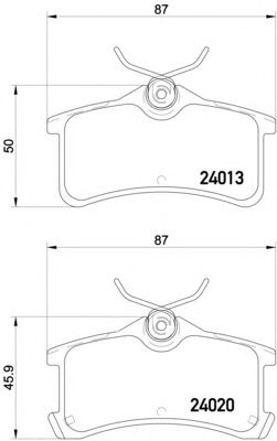 Колодки тормозные TEXTAR 2401301 TOYOTA: AVENSIS 97-03