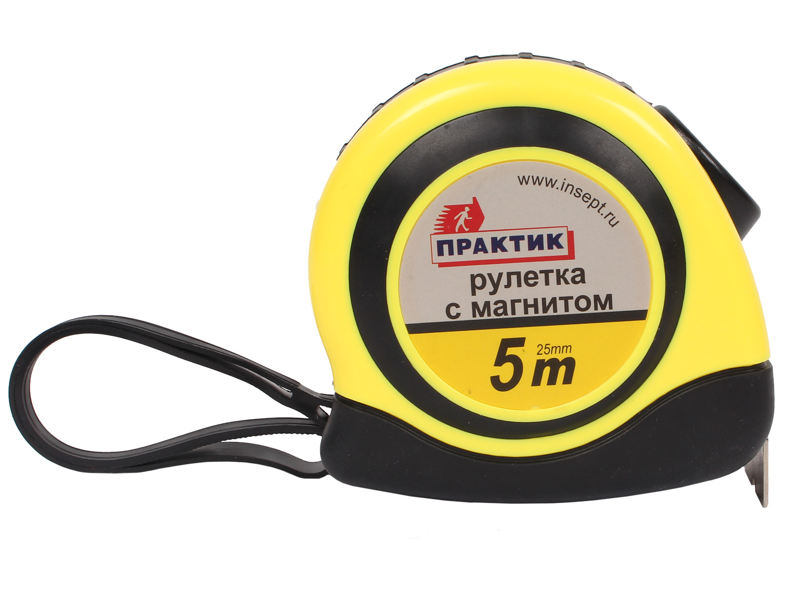 Рулетка 5м 25мм ПРАКТИК автостоп фотография №1