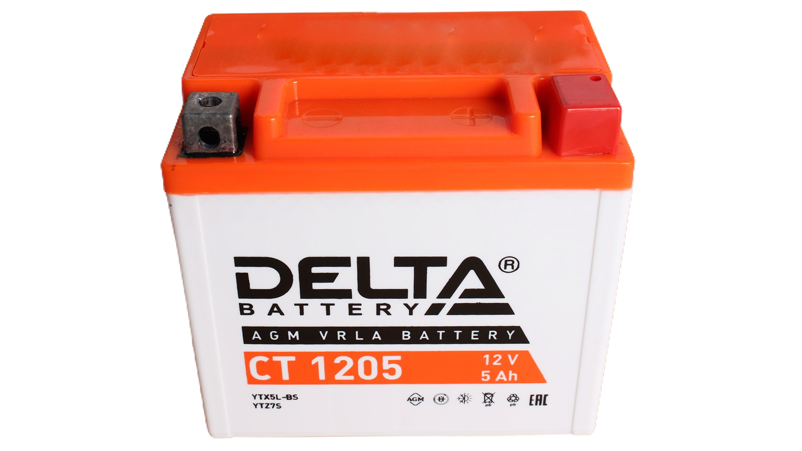Аккумуляторная батарея DELTA 1205 YTX5L-BS,YTZ7S 6СТ5 фотография №1