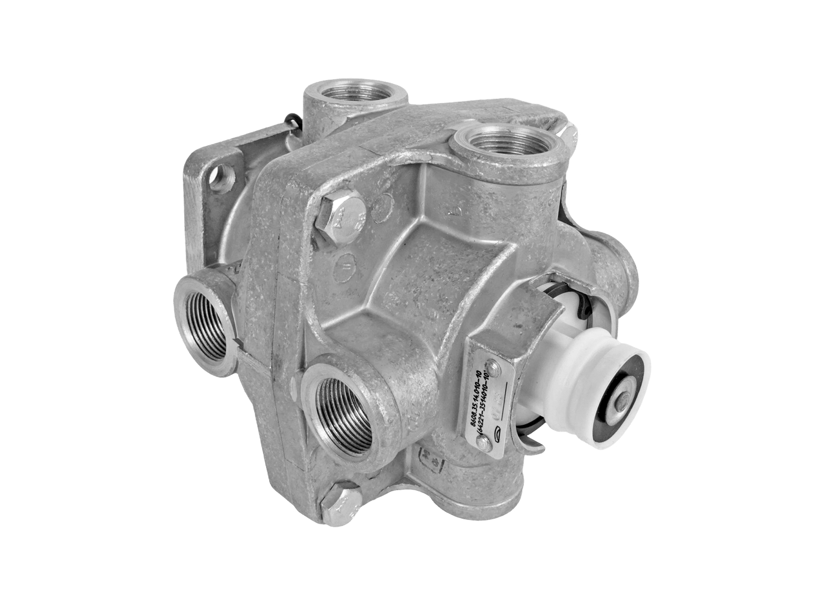 Кран КАМАЗ МАЗ тормозной главный 2-х секционной фотография №2