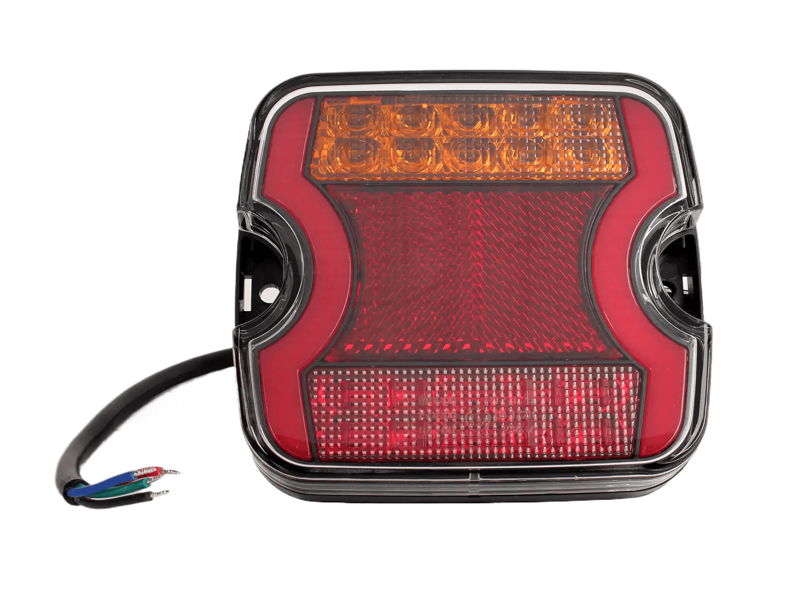 Фонарь задний универсальный светодиодный 12/24V c указателем поворота правый MEGAPOWER фотография №1