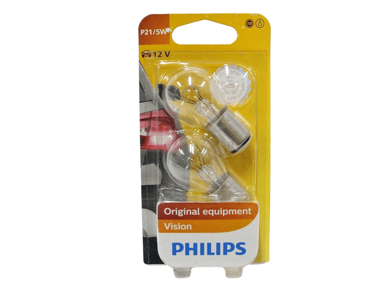 Лампа 12VхP21/5W PHILIPS BAY15d P-12499/2бл комплект. фотография №1
