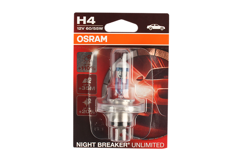 Лампа 12Vx60/55W H4 OSRAM NIGHT BREAKER UNLIM 1шт фотография №1