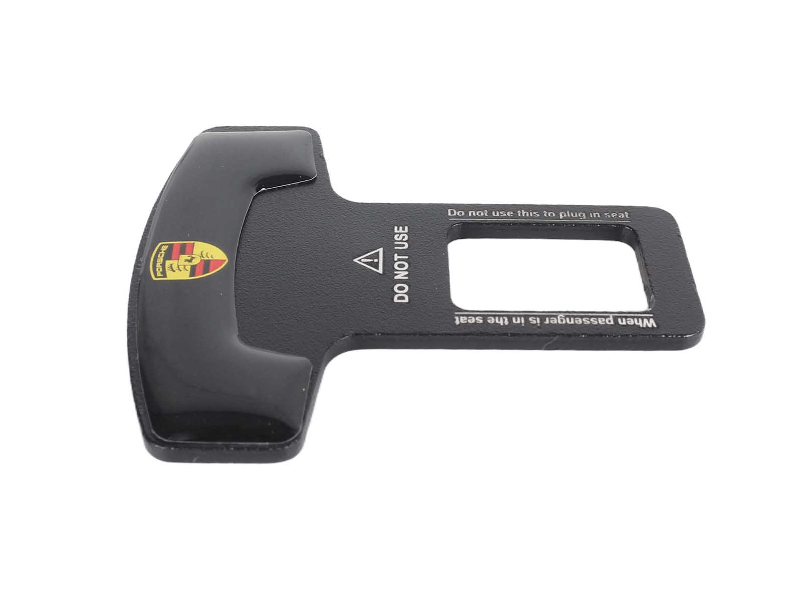 Заглушка ремня безопасности металлическая PORSCHE 1 штука фотография №3