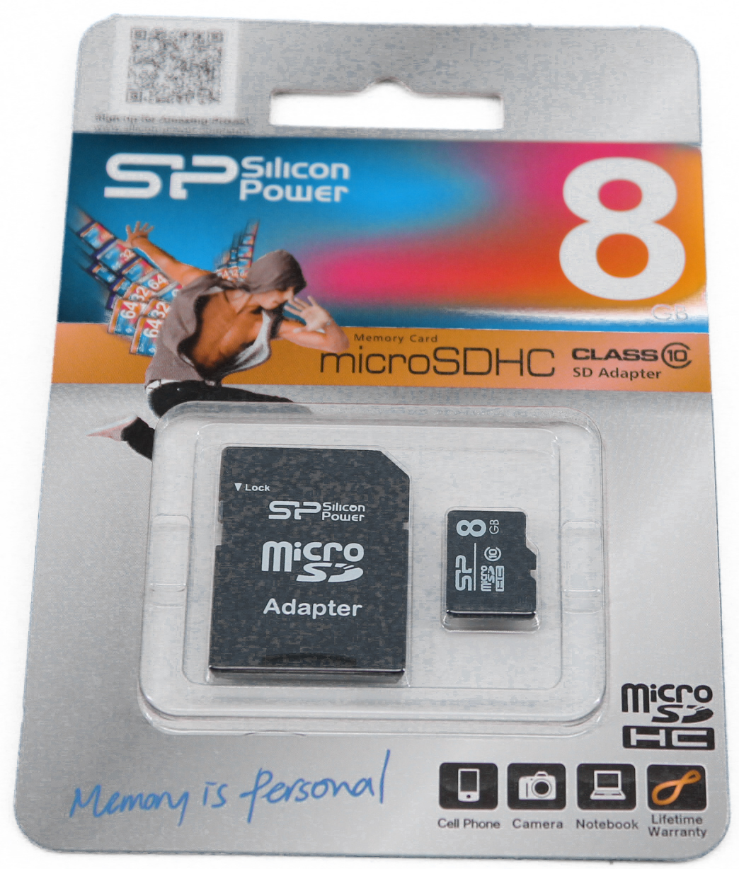 Карта памяти Micro-SD Card Silicon Power 8Gb фотография №1